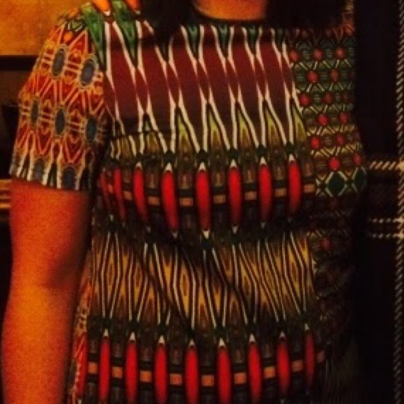 Geometric patterned Shift Dress - Picture 4 of 4